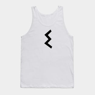 E – Greek Mythology - Black Letter E Tank Top